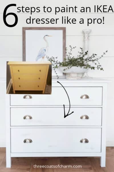 Painting an Ikea dresser